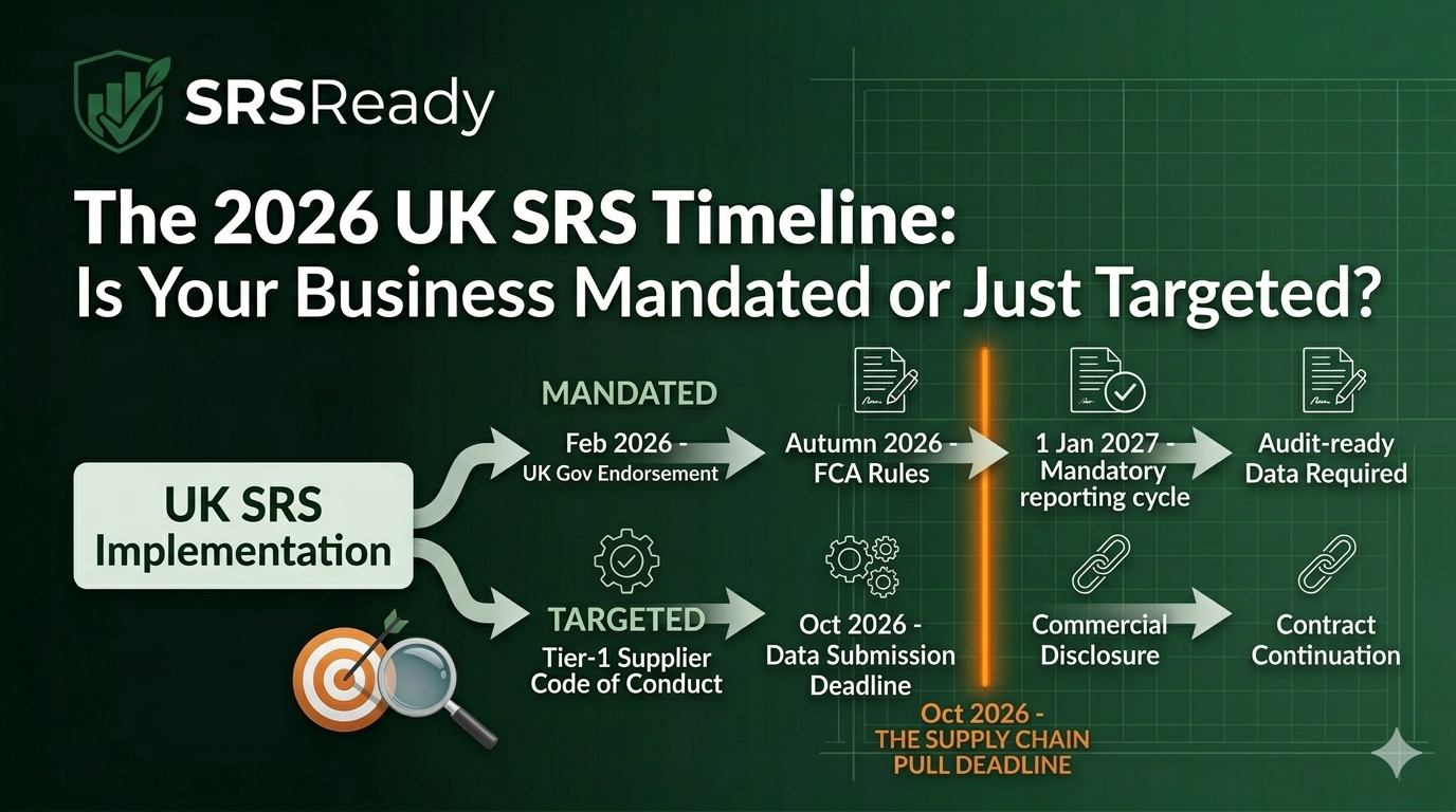 UK SRS timeline and business requirements